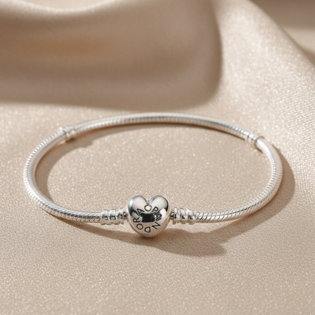 Silver Heart Charm Bracelet